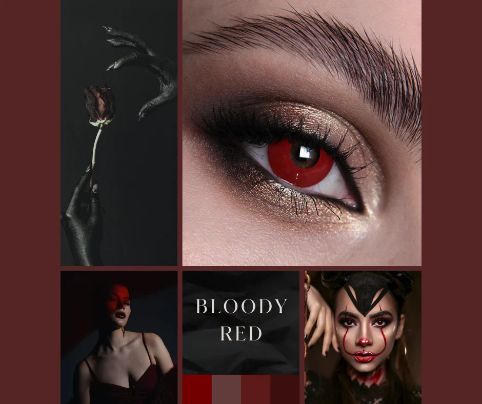 Bloody Red Halloween Contact Lenses - Image 3