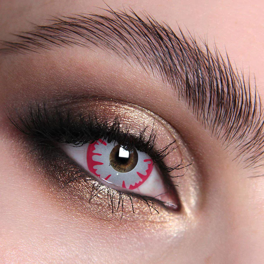 White Demon UV Halloween Contact Lenses